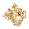 KC Gold Plated Alloy Enamel Strawberry Brooches JEWB-L017-01KCG-02-2