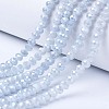 Electroplate Glass Beads Strands EGLA-A034-P6mm-A-2