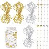  2 Bags 2 Colors Plastic Bead Garland Strand KY-NB0001-32-1
