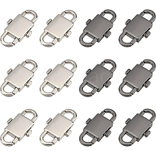 BENECREAT 12Pcs 2 Colors Alloy Adjustable Clasps DIY-BC0004-59