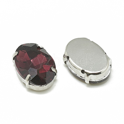 Sew on Rhinestone RGLA-T091-6x8mm-18P-1
