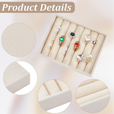 6-Slot Velvet Jewelry Display Trays ODIS-SP0002-24B-01-1