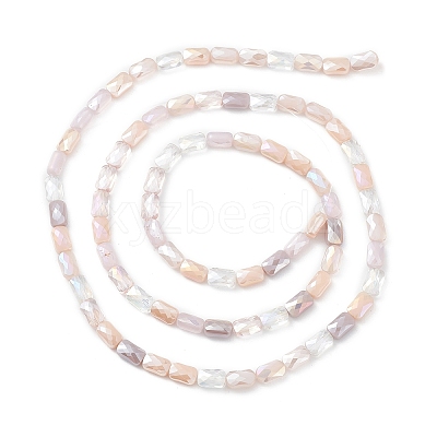 Gradient Color Electroplate Glass Bead Strands GLAA-E042-01E-1
