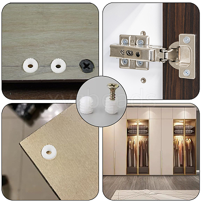 100Pcs PP Plastic Nuts FIND-CP0003-31-1