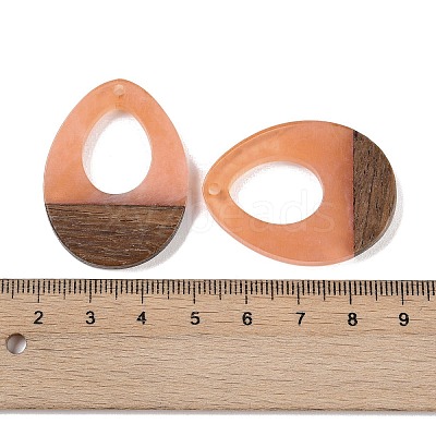 Resin & Wood Pendants WOOD-F015-17B-1