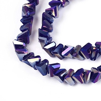 Electroplate Opaque Glass Beads Strands GLAA-N022-4mm-20-1