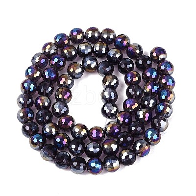 Transparent Glass Beads Strands GLAA-Q107-02A-20-1