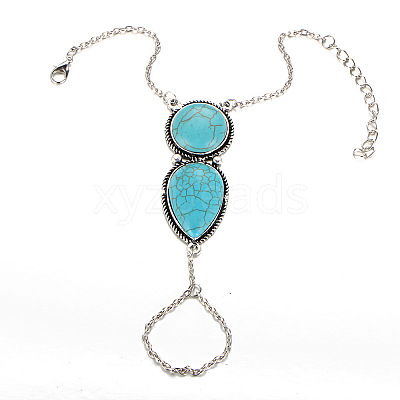 Bohemian Style Alloy Finger Ring Bracelets for Women WG85AD3-01-1