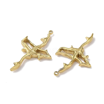 304 Stainless Steel Pendants STAS-H185-08G-1