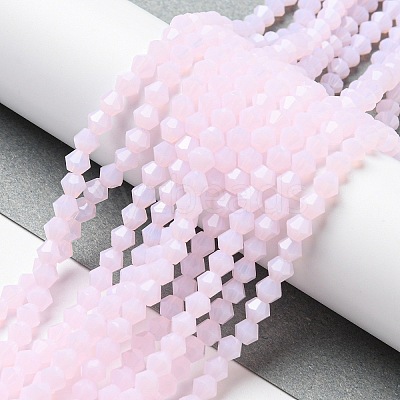 Imitation Jade Glass Beads Strands EGLA-A039-J4mm-D02-1