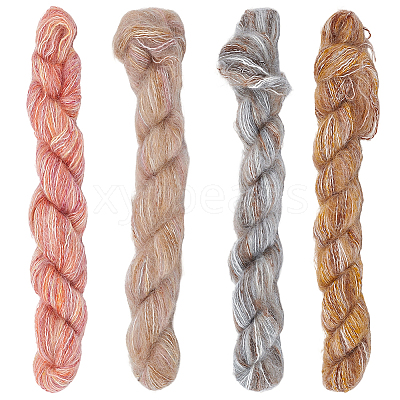 4 Rolls 4 Colors Gradient Mohair Yarn OCOR-CY0004-09A-1