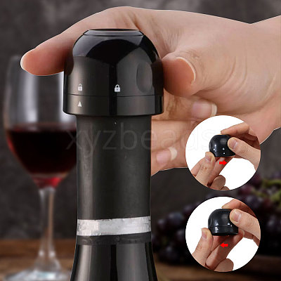 6Pcs 2 Styles Plastic Bottle Stoppers AJEW-GO0001-63-1