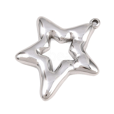 304 Stainless Steel Pendants STAS-B144-02P-1