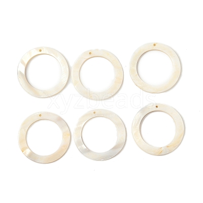 Natural Freshwater Shell Pendants SHEL-K006-63-1