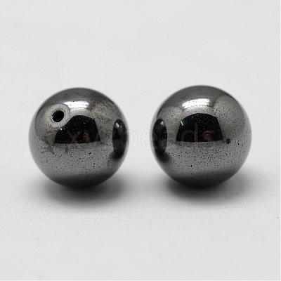 Non-magnetic Synthetic Hematite Beads G-P162-02-5mm-1