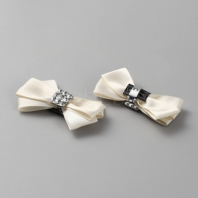 Polyester Bowknot Shoe Decorations FIND-WH0139-226A-1