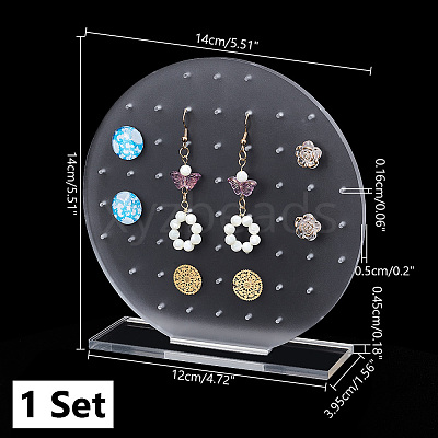 Acrylic Earring Display Stand EDIS-WH0023-01A-1