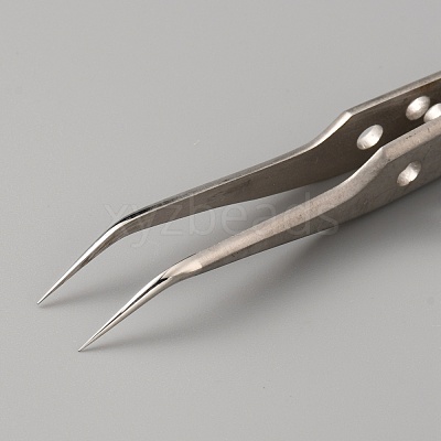 Stainless Steel Carved Ponited Tweezers TOOL-WH0125-49-1