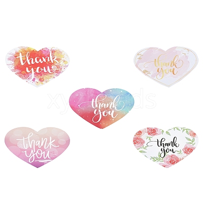 Coated Paper Thank You Greeting Card DIY-FS0007-76A-1