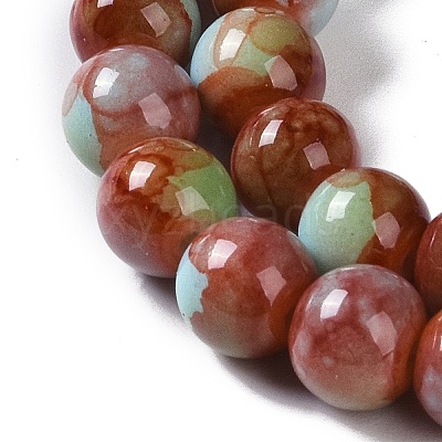 Baking Paint Glass Bead Strands X-GLAA-H031-01A-04-1