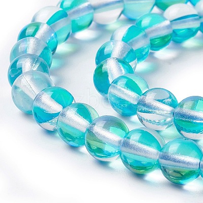 Synthetic Moonstone Beads Strands G-E573-02A-07-1