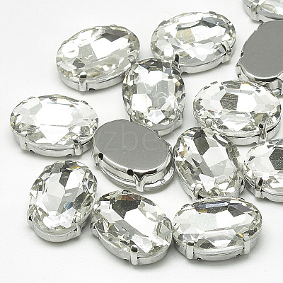 Sew on Rhinestone RGLA-T091-10x14mm-01P-1