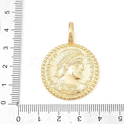 Brass Pendants KK-C162-025B-G-1