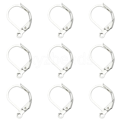 100Pcs Brass Leverback Earring Findings KK-YW0003-37P-1