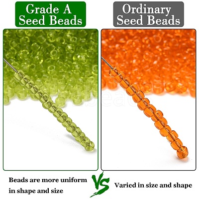12/0 FGB Grade A Round Glass Seed Beads SEED-Q006-F18-1