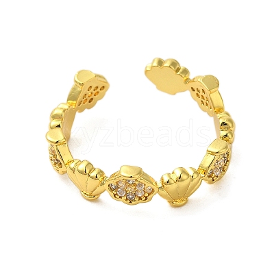 Ocean Beach Series 304 Stainless Steel Cuff Ring RJEW-Q820-02C-1