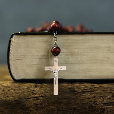 6Pcs 3 Colors Religion Cross Wood Big Pendants WOOD-DC0001-18-1