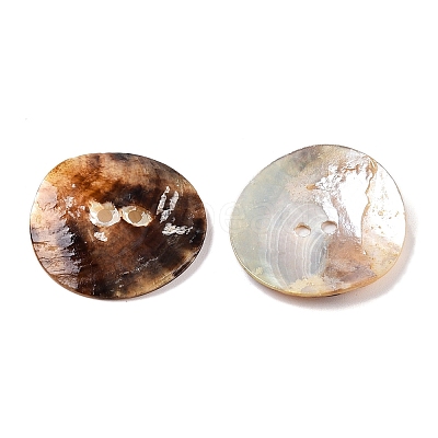 2-Hole Mother of Pearl Buttons SHEL-T012-43C-1