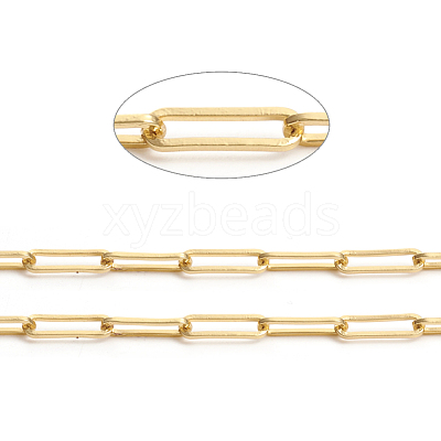 Brass Paperclip Chains CHC-L044-01B-G-1