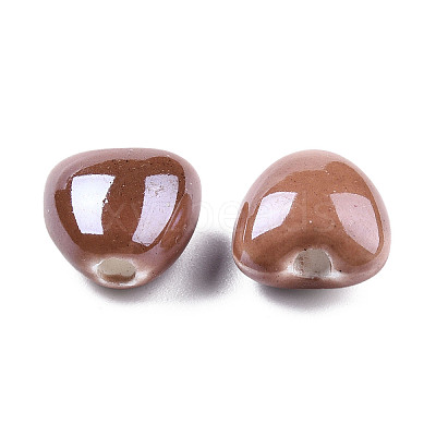 Pearlized Handmade Porcelain Beads X1-PORC-T007-21-15-1