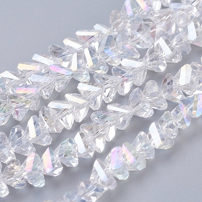 Electroplate Glass Beads Strands EGLA-J145-6mm-AB01-1