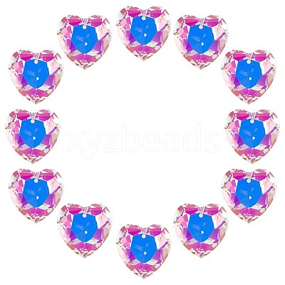 12Pcs Glass Pendants GLAA-SP0001-43-1