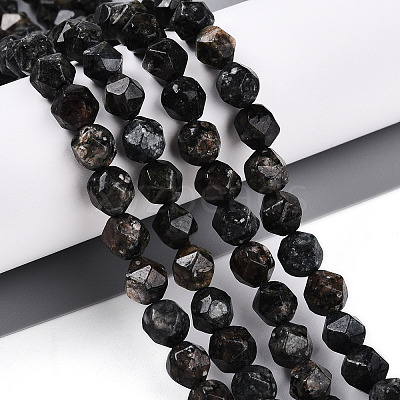 Dyed Natural Sesame Jasper Beads Strands G-T139-8mm-47B-1