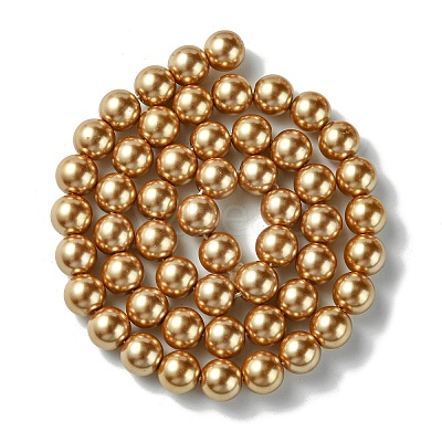 Eco-Friendly Glass Pearl Beads Strands HY-A008-8mm-RB068-1