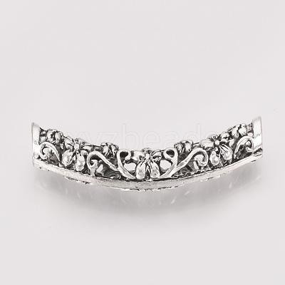 Tibetan Style Alloy Tube Beads TIBE-T011-86AS-LF-1