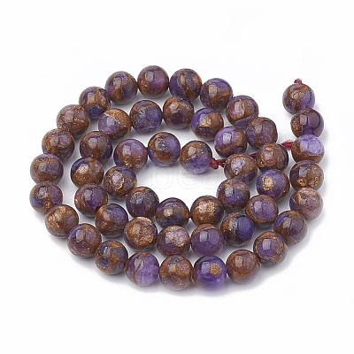Natural Chalcedony Beads Strands G-S333-8mm-014A-1
