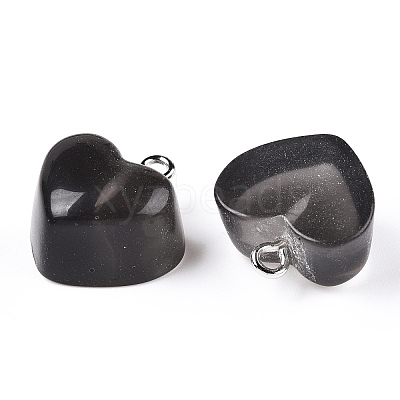 Transparent Resin Pendants X-RESI-R429-30H-1