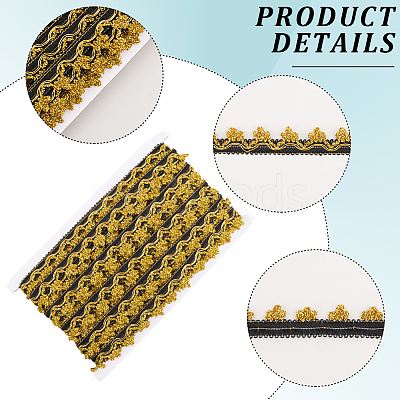 24Yards Filigree Polyester Lace Trim OCOR-GF0005-28D-1
