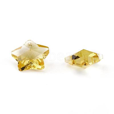 Transparent Glass Pendants X-GLAA-P037-04-M-1