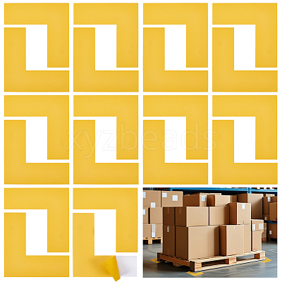 PVC L Shaped Location Marking Corner Sticker DIY-WH0504-919C-1