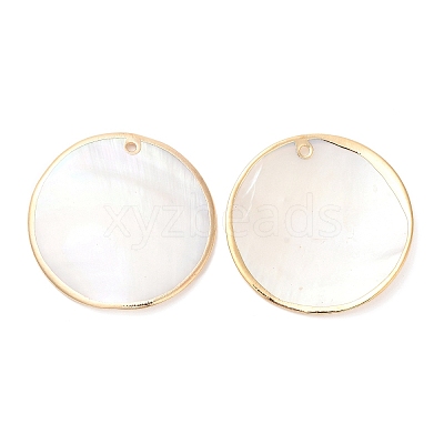 Natural Freshwater Shell Pendants SHEL-F007-24-1