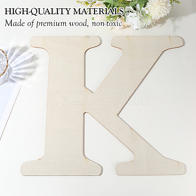 Letter Unfinished MDF Sheets WOOD-WH20012-008K-1