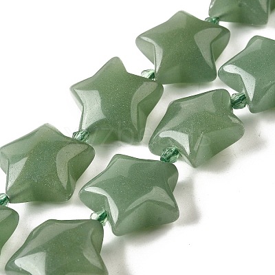 Natural Green Aventurine Beads Strands G-U023-C01-02-1