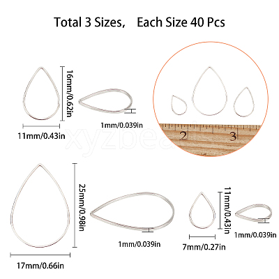 Brass Linking Rings KK-SC0001-74P-NF-1