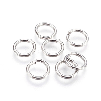Tarnish Resistant 304 Stainless Steel Saw Cut Open Jump Rings X-STAS-P212-25P-10-1