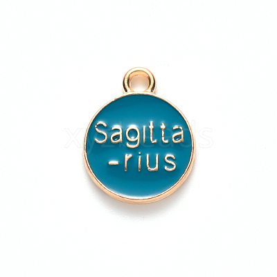 Alloy Enamel Pendants ENAM-S124-01B-05F-1